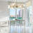 Kahmiyah 39.37" 24-Light Dimmable Sputnik Modern Linear Chandelier, Gold Sputnik Pendant Light-810029272