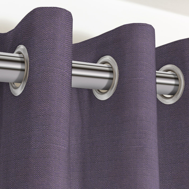Calijah Blackout Curtain Pair, Aubergine Purple, Width 116 x Drop 228cm