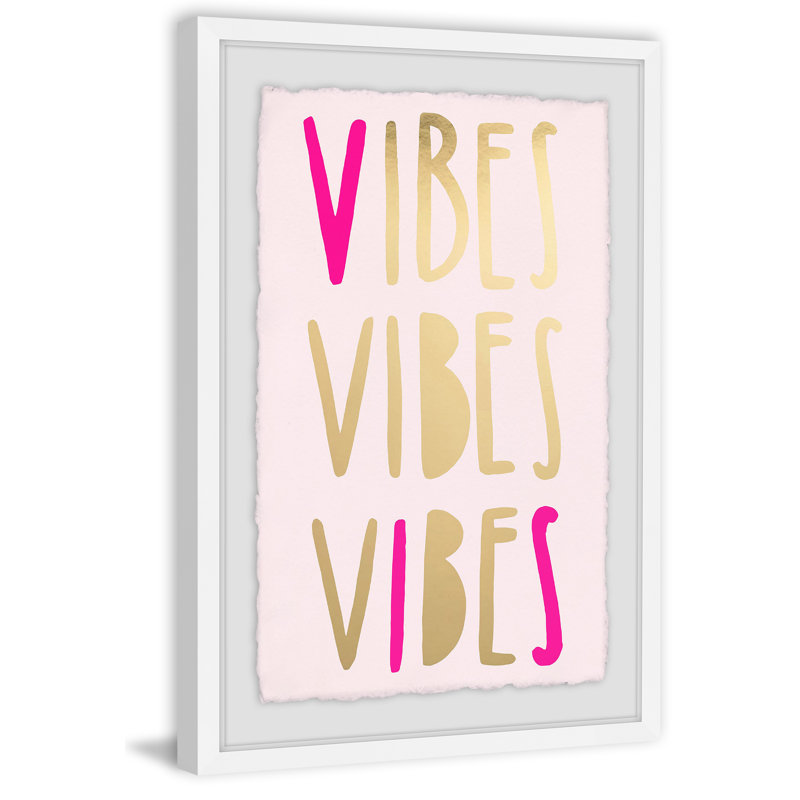 «Triple Vibe», reproduction encadrée, H 18 po x l 12 po