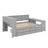 Daybed With Storage Shelves,Drawers,Trundle-223984326