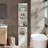 70" Tall Bathroom Storage Cabinet, Slim Freestanding Cabinet with Glass Door, Open Shelves and Adjustable Shelf-2054301807