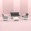Chaise de patio avec coussins Lane-1874315980-1874315981