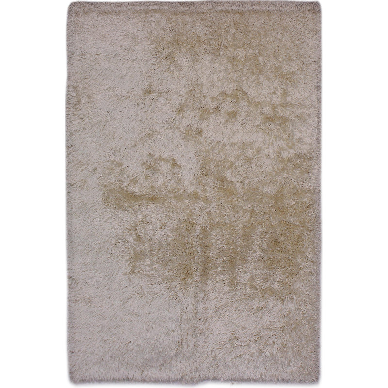 Tapis gris uni en laine noué à la main de couleur unie 5 pi x 8 pi Broadview