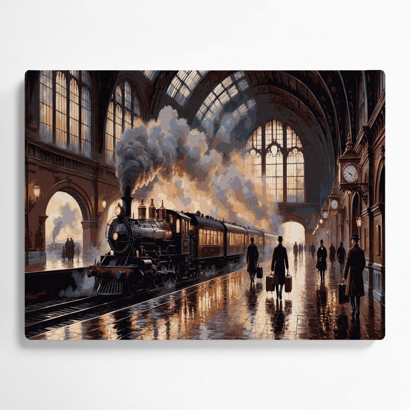 Art de transport en métal noir avec transport, 16" H x 20" W x 0.05" D