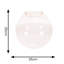 Frenchie 25 cm H Globe Glass Pendant Shade ( Clip On ) in Pink