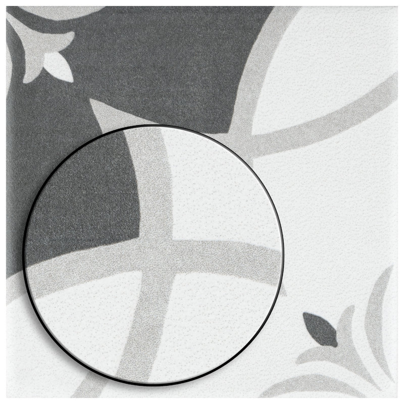 Twenties 4" x 4" Ceramic Patterned Wall & Floor Tile