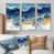 Toile naturelle avec cadre flottant