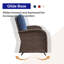 Causeuse de patio en osier avec repose-pieds 50 po Aluel-759376229-759376230