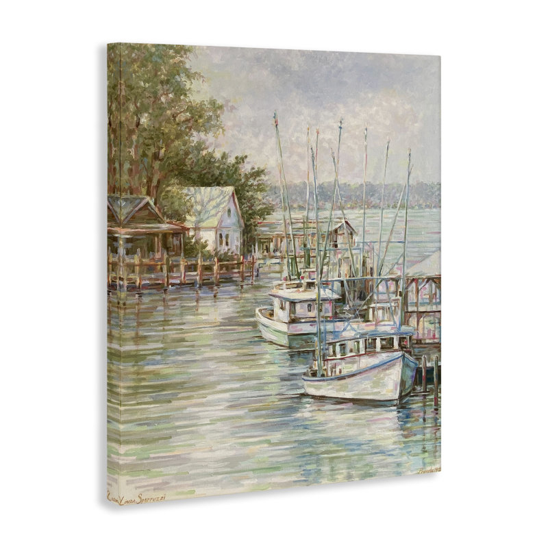 Art mural sur toile Noon at Shem Creek, H 30 po x l 40 po