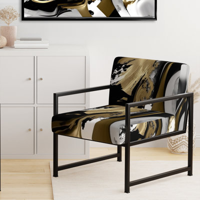 Chaise d'appoint rembourrée Wild Wave