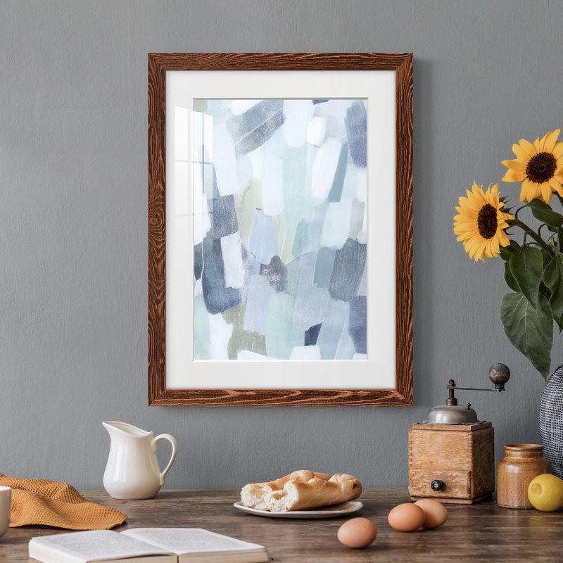 Dusky Gale I - peinture sur toile encadrée, Érable encadré, H 31,5 po x l 23,5 po x P 1 po