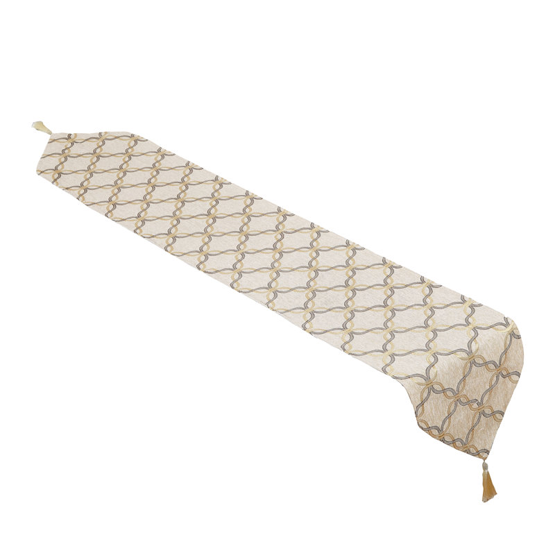 Chipman Geometric Table Runner, Gold