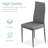 Hekimhan 5-Piece Kitchen Dining Table Set w/ Glass Tabletop, 4 Faux Leather Chairs-347575860-351290945