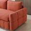 Canapé-lit, canapé-lit - canapé-lit escamotable 3 en 1 avec méridienne pour le salon, canapé-lit avec lit escamotable, 3 couleurs, orange