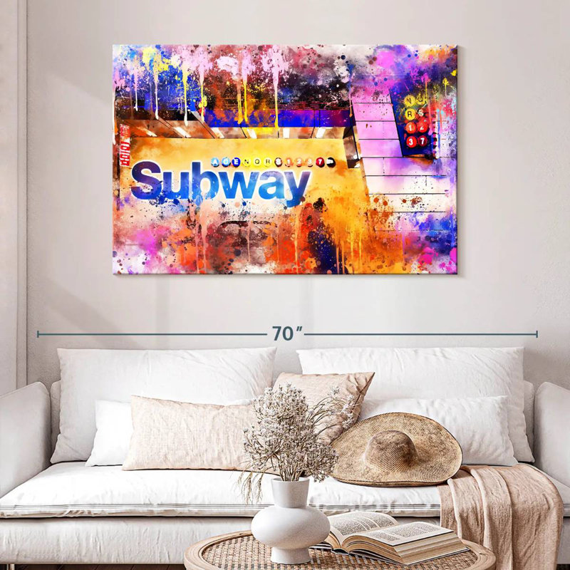 Ravi Subway I, H 32 po x l 48 po