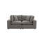 Causeuse modulaire à accoudoirs carrés de 80,4 po avec coussins réversibles Ellaria-81912212