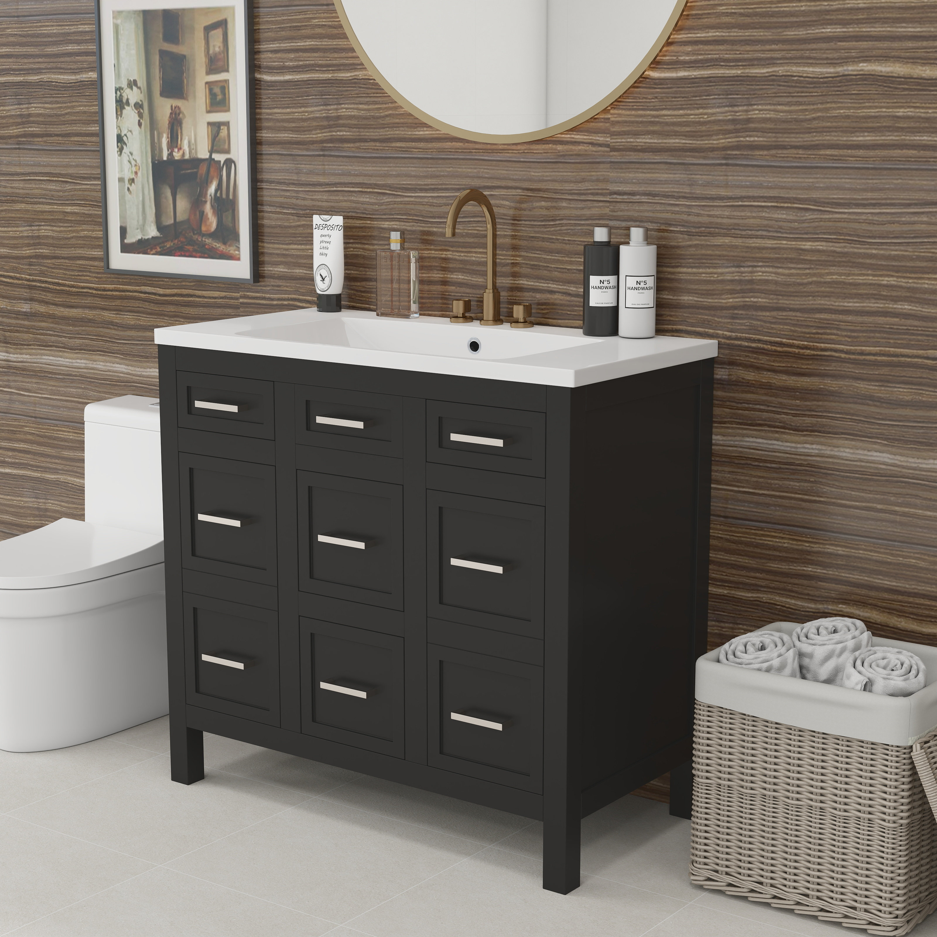Winston Porter Simple Bathroom Vanity Sets - Wayfair Canada