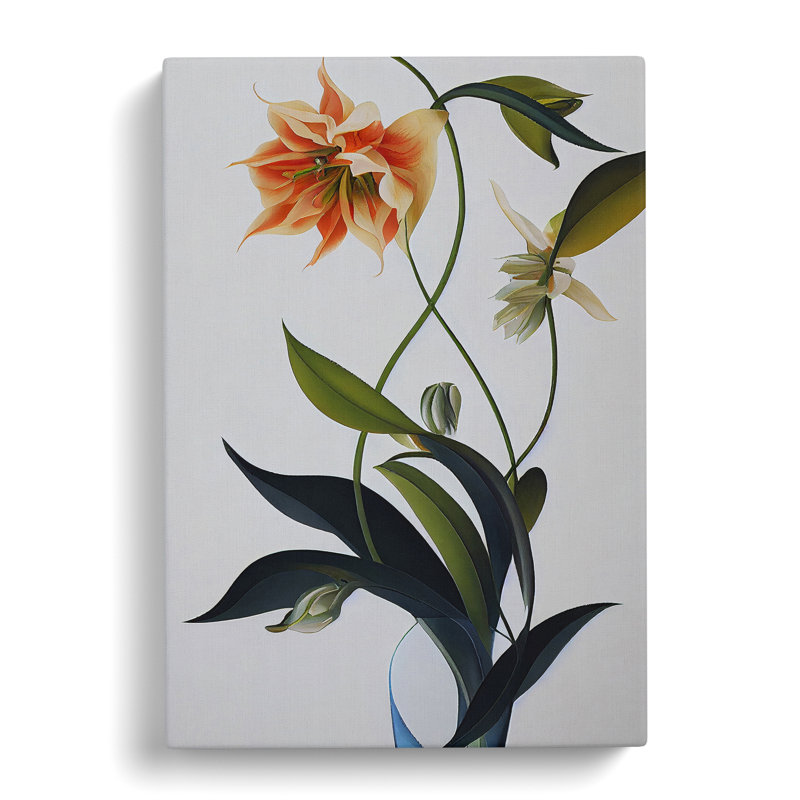 Flower Portrait No.2 - Wrapped Canvas Print, 50cm H x 35cm W x 3cm D