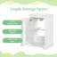 Meuble-lavabo de 20 po avec lavabo, armoire de salle de bain avec porte à fermeture douce, support de rangement et tablette réglable-1529869075
