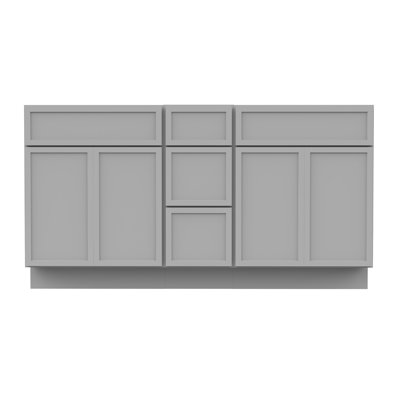 60 Double Bathroom Vanity Base Only