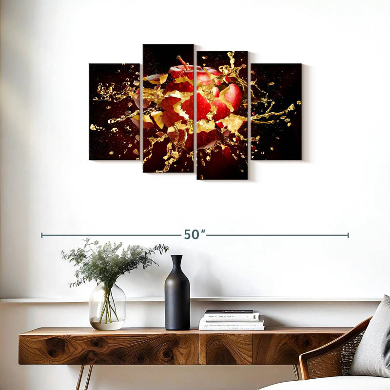 Yarlin Exploding Apple, 22" H x 36" W