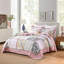 Ensemble de courtepointe en patchwork 3 pièces 100 % coton, couvre-lit brodé avec de véritables points de couture, réversible, léger et respirant pour toutes les saisons, doux et matelassé, avec 2 taies d'oreiller, taille Queen-134839807-134839816