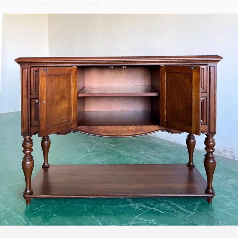 Retro Solid Wood Home Sideboard