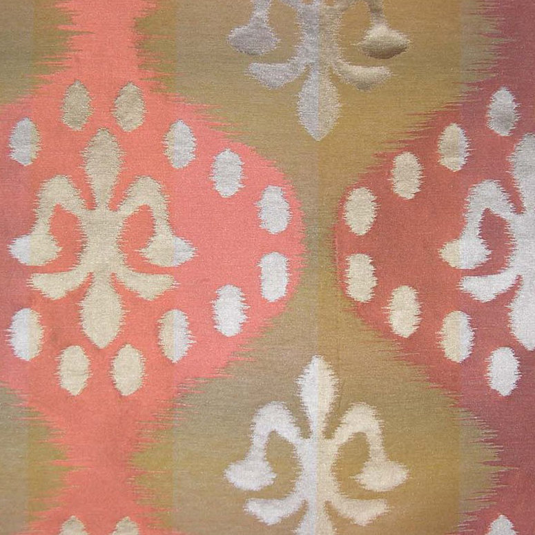 Tissu ange de longévité, Saumon / bleu / vert