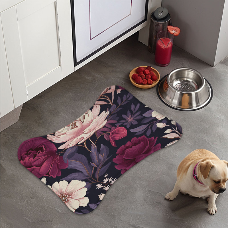Fleurs sauvages - Tapis d'alimentation en os 1 pièce