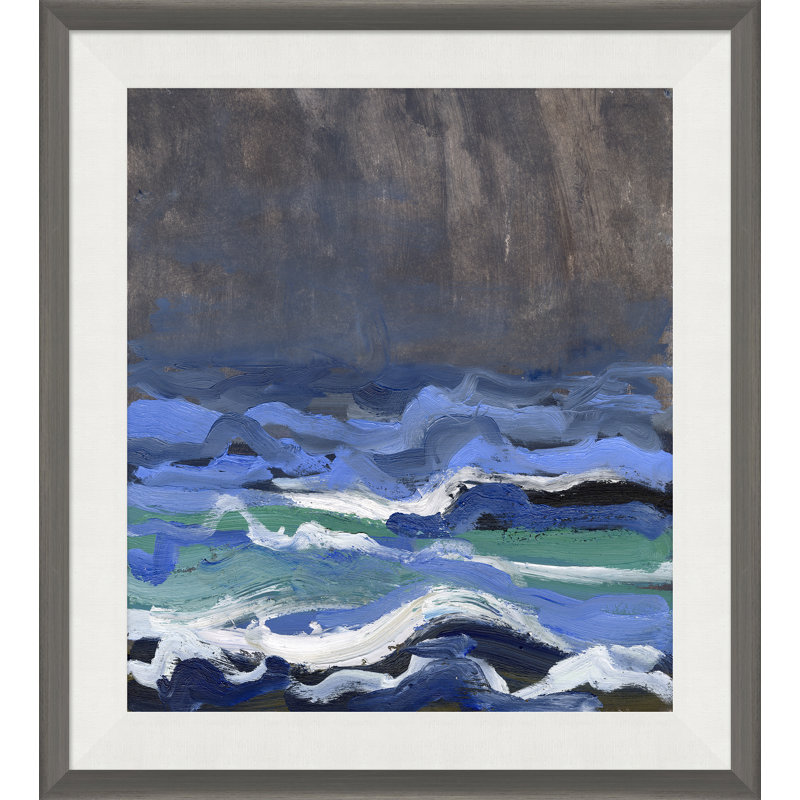 «Fabrication de vagues III», peinture sur toile