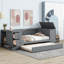 Lit de jour avec accoudoirs et chargeur, lit gigogne escamotable-1310429509