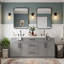 Meuble-lavabo double 59,3 po Modern Shaker-302515504