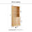 Branigans 71" Wood Book Cabinet Storage Bookcase With 3 Open Shelves & 2 Hidden Shelves