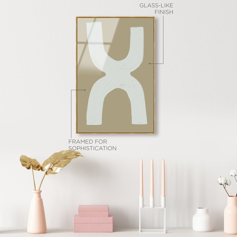 Opposites Attract Print by Oliver Gal, 55" H x 37" W, Gold Floater Frame