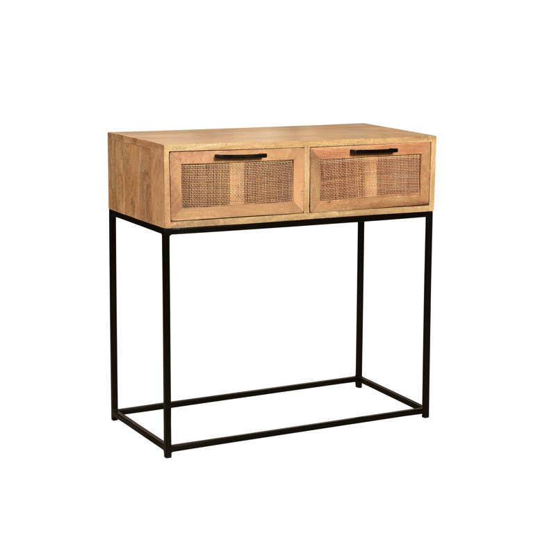 Surrender 80cm Solid Wood Top Console Table