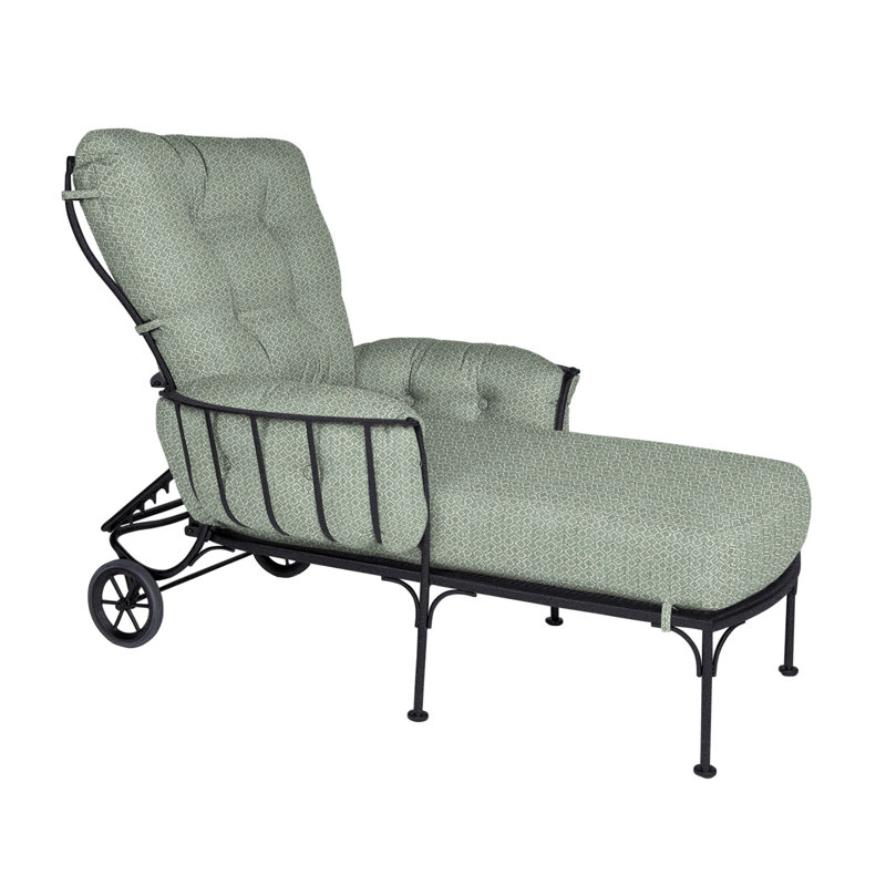 Monterra Outdoor Chaise Lounge, Graphite, Flagship Stone Sunbrella®