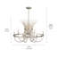 Lustre 6 lumières en grège et nickel brossé 29 pouces Baile-70048068