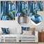 Impression d'art mural bleu et vert Urban Oasis Hotel - hôtels et loges-1046514760-1046514763