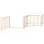 Archie & Oscar Dog Gate With Door Foldable 4 Panels White 320 Cm Poplar Wood-412532671-412532669