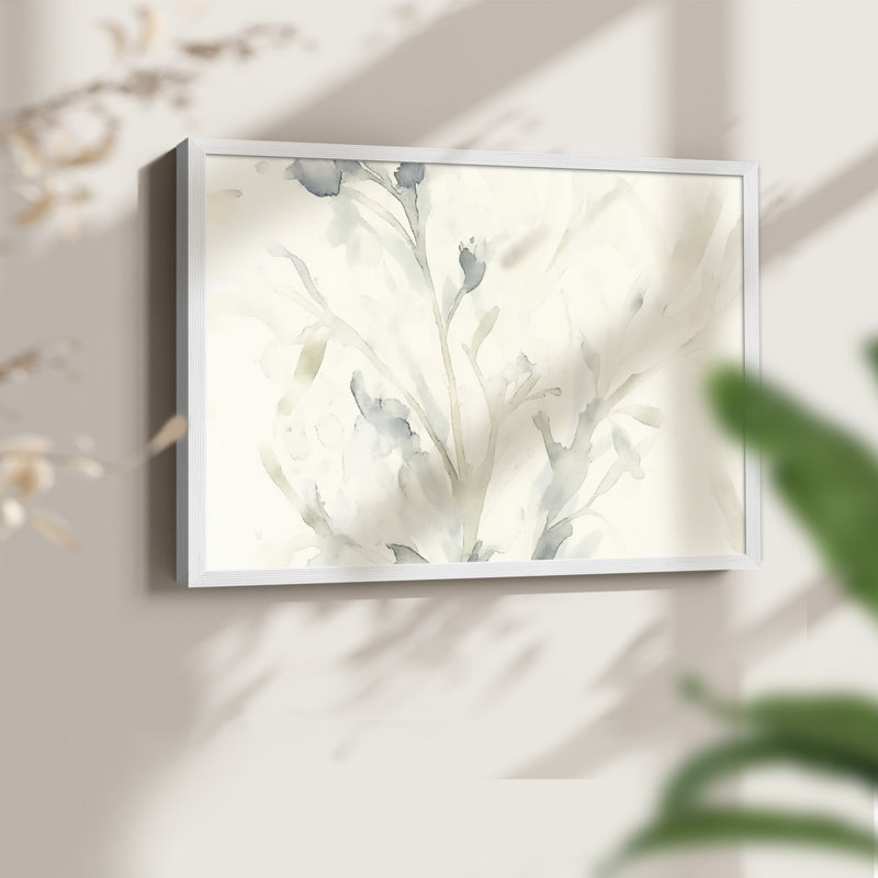 Série abstraite XXIX, reproduction encadrée, H 16 po x l 20 po, Blanc