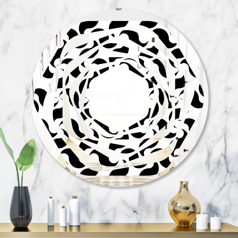Miroir mural Whirl, H 23,6 po x l 23,6 po
