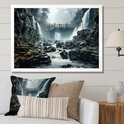 Waterfall Misty Delight, reproduction d'art sur toile