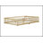 Queen Size Floor Bed With Fence,Door,Rubber Wood Floor Bed With Safety Guardrails,Natural (Old Sku W504P286389)-620059880