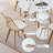 Clear Acrylic Dining Chairs Set Of 2, PU Leather Cushions Solid Beech Legs For Living Room-1591190208-1591190215