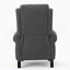 Fauteuil inclinable avec mécanisme d'inclinaison en douceur, pieds en bois d'hévéa durables et conception moderne polyvalente pour un confort ultime.