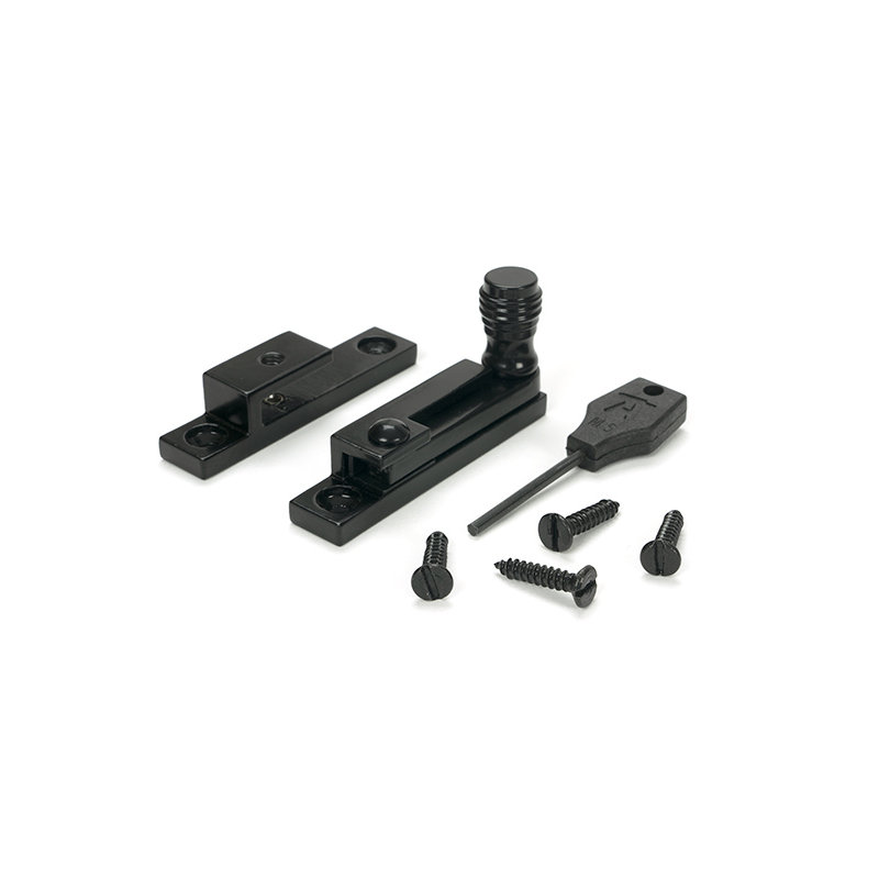 Prestbury Quadrant Fastener - Narrow, Black
