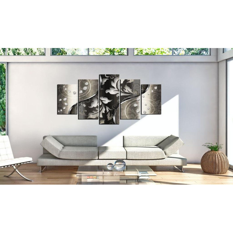 " Diamond Night " 5 - Pieces, 40" H x 80" W x 0.7" D