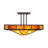 Glass Semi Flush Mount