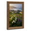 Cadre mural vintage orné de roses blanches et de lupins – Cadre décoratif doré pour œuvres d'art.-798162017