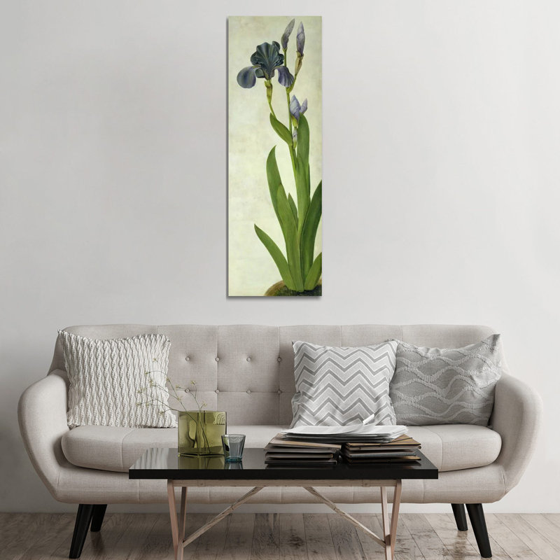 An Iris - impression d'art graphique, Toile tendue, H 60 po x l 20 po x P 1,5 po